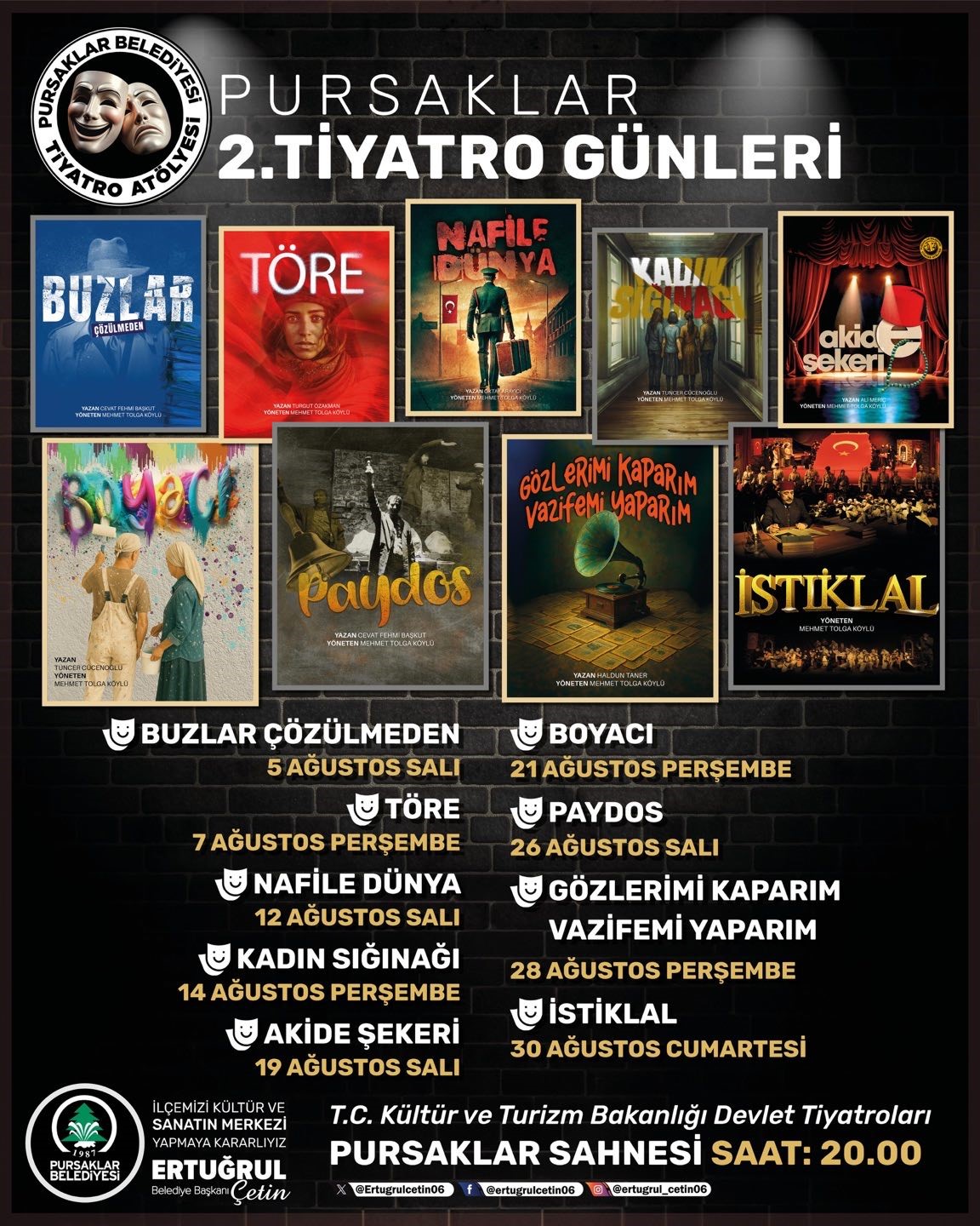 Pursaklar&rsquo;da perde &lsquo;2&rsquo;nci Tiyatro G&uuml;nleri&rsquo; i&ccedil;in a&ccedil;ılıyor
