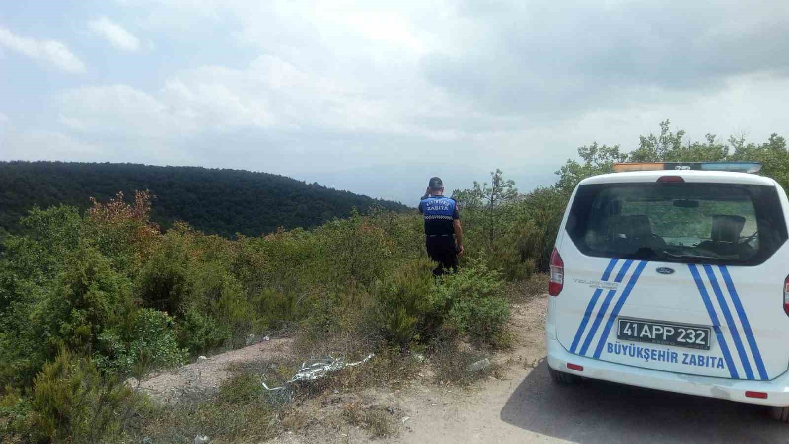 Kocaeli zabıtası yangınlara karşı devriyede
