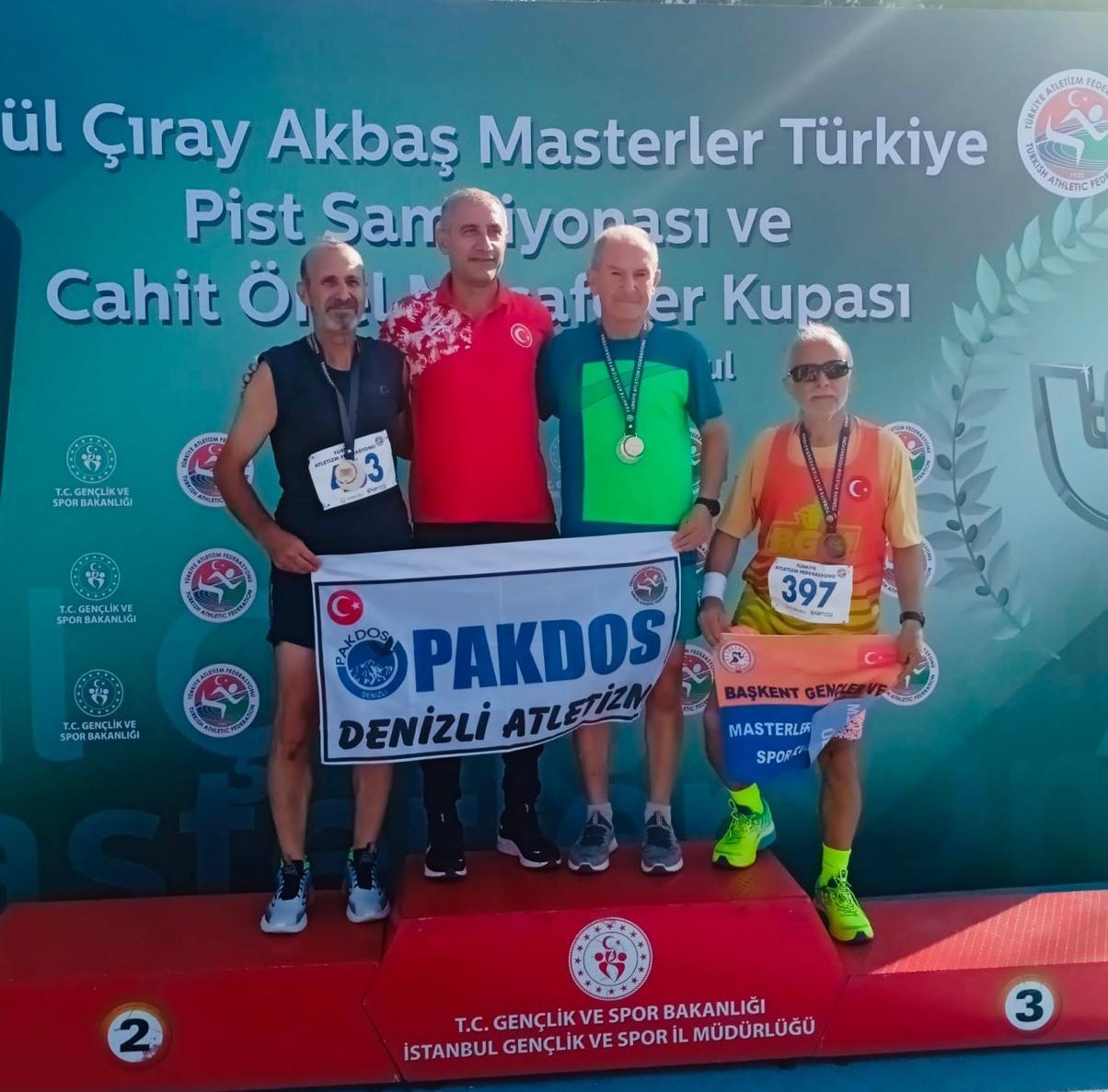 Denizlili master atletler Türkiye şampiyonasına damga vurdu