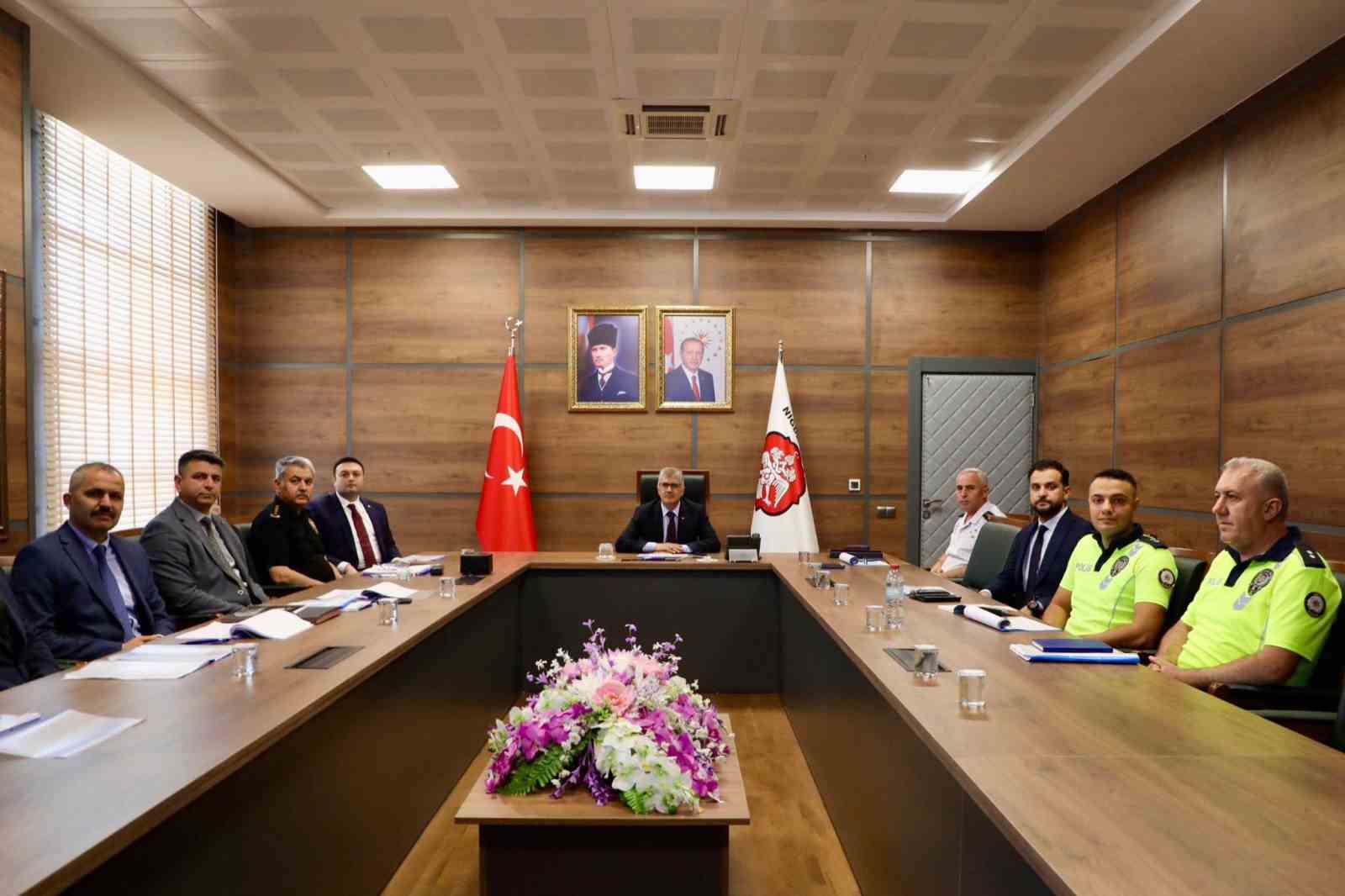 Niğde’de asayiş ve güvenlik değerlendirme toplantısı yapıldı