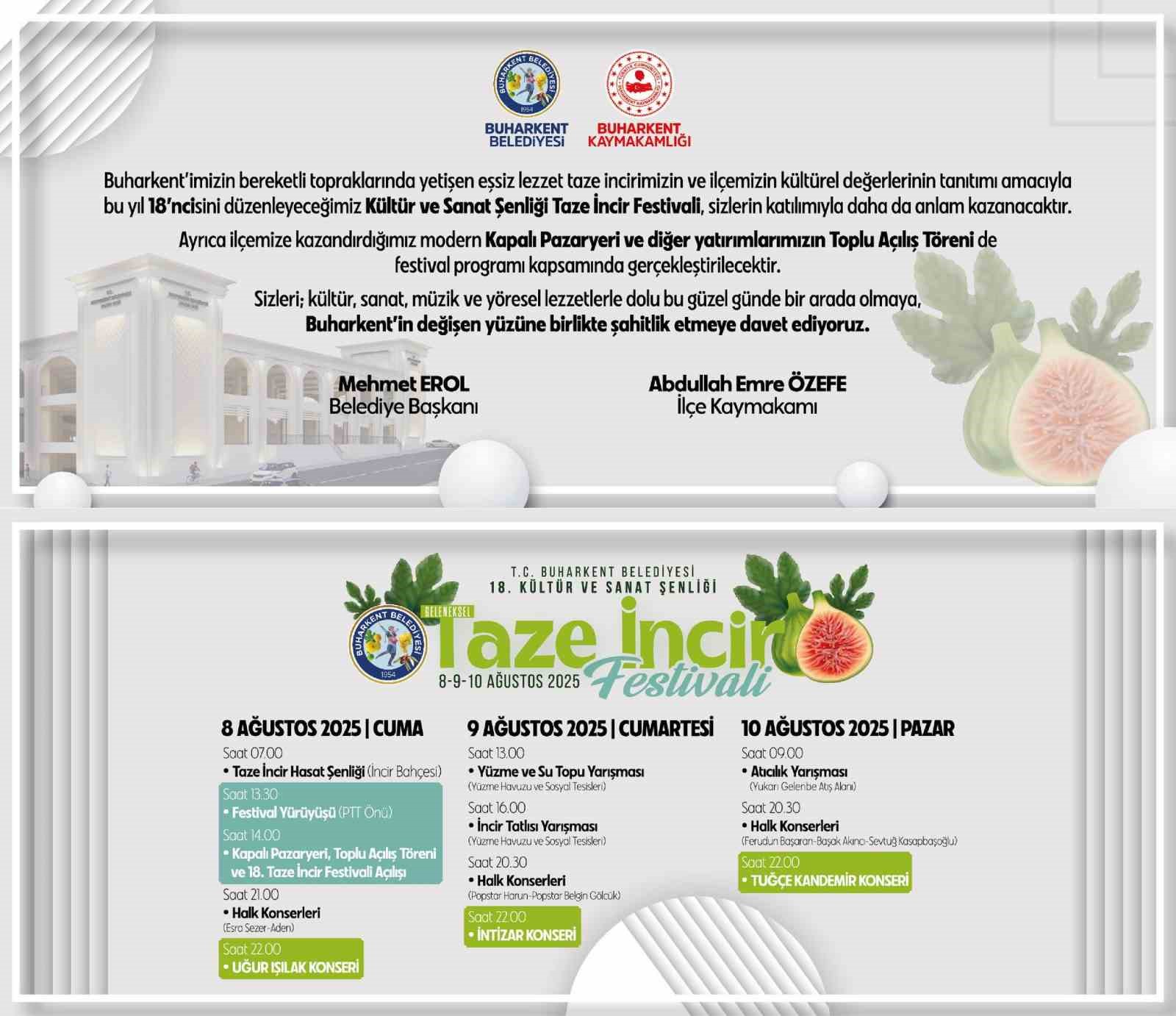 Buharkent’te 18. Taze İncir Festivali için geri sayım başladı