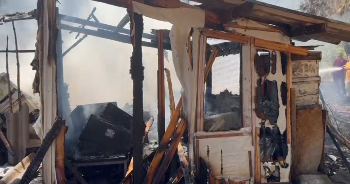 G&ouml;nen&rsquo;de &ccedil;amlık alanda yangın paniği: Arı kovanları zarar g&ouml;rd&uuml;
