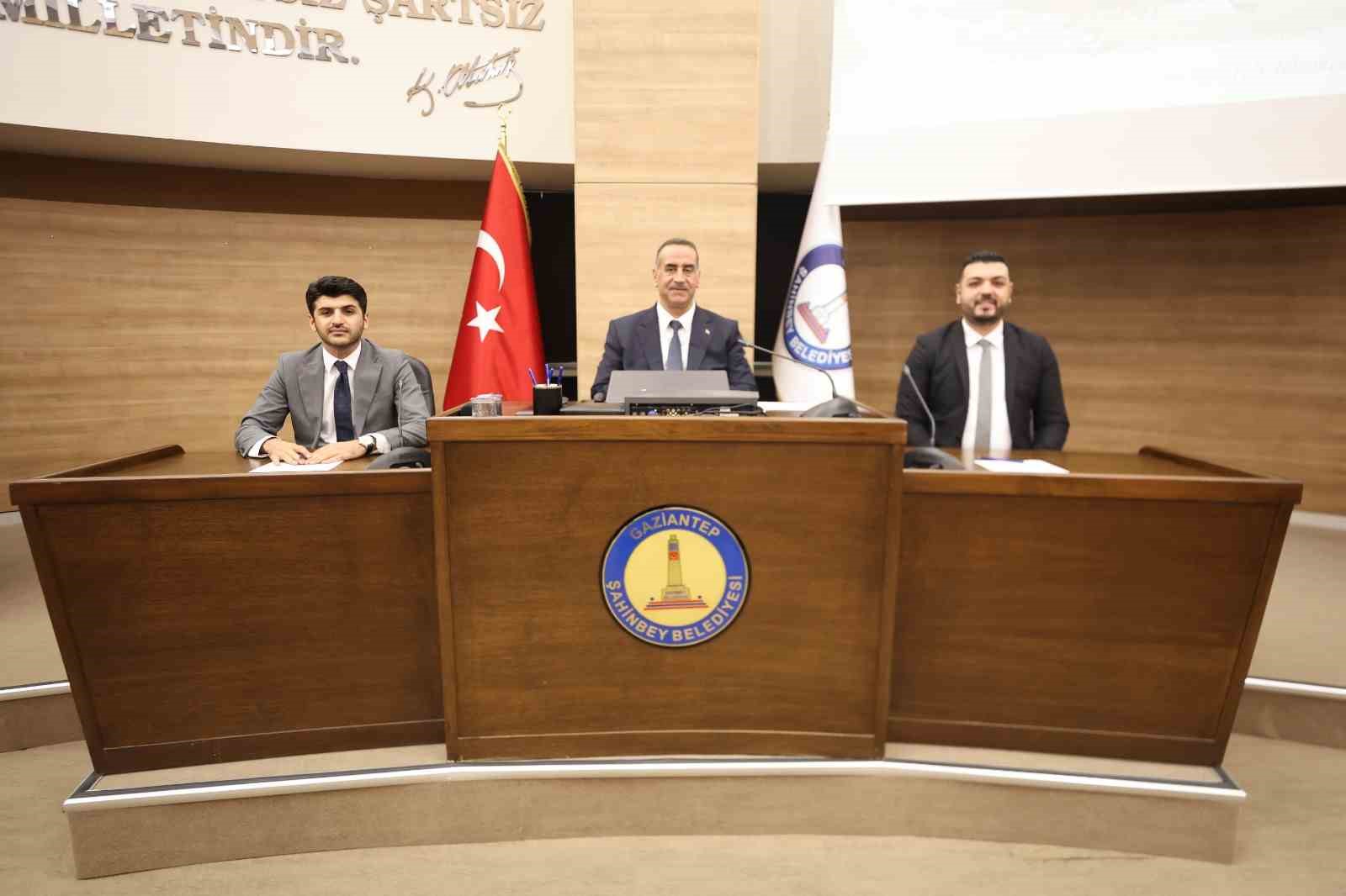 Şahinbey Belediyesi Ağustos ayı meclis toplantısı yapıldı