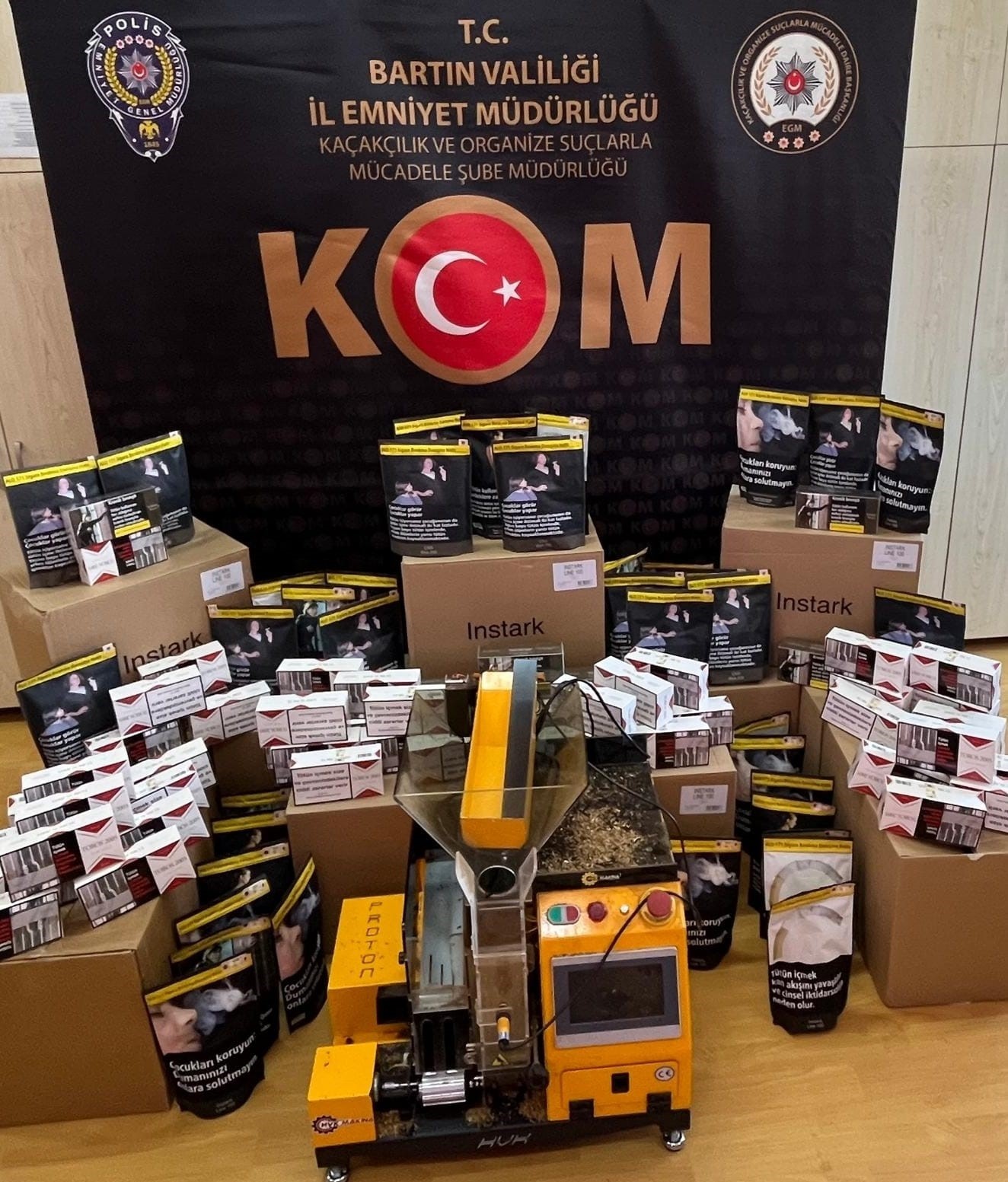 Bartın’da tütün ve makaron operasyonu