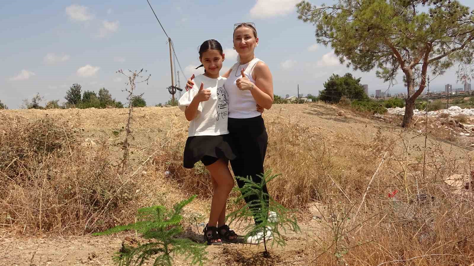 10 yaşındaki Elif’in fidan sevgisi hüsranla sonuçlandı