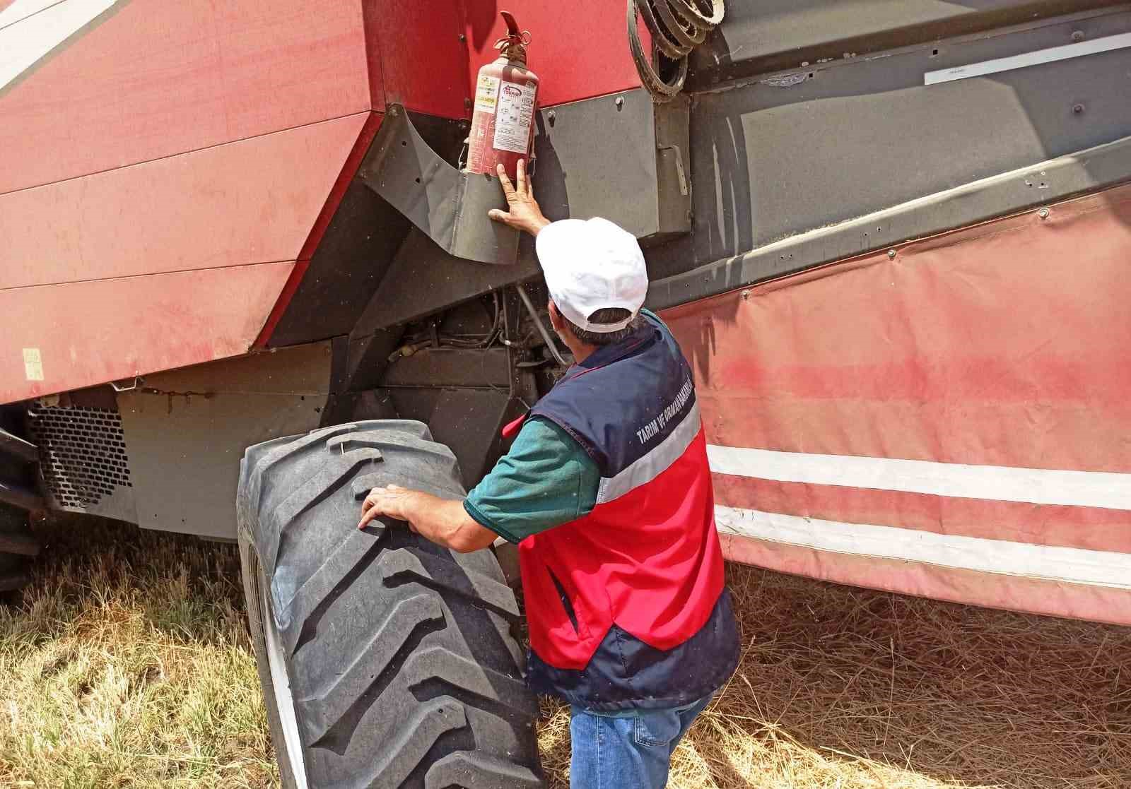 Kütahya’da hububat hasat kontrolleri devam ediyor