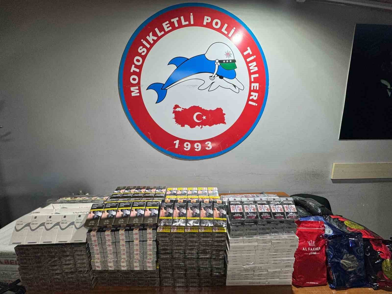 İskenderun’da kaçak sigara ve nargile tütünü ele geçirildi