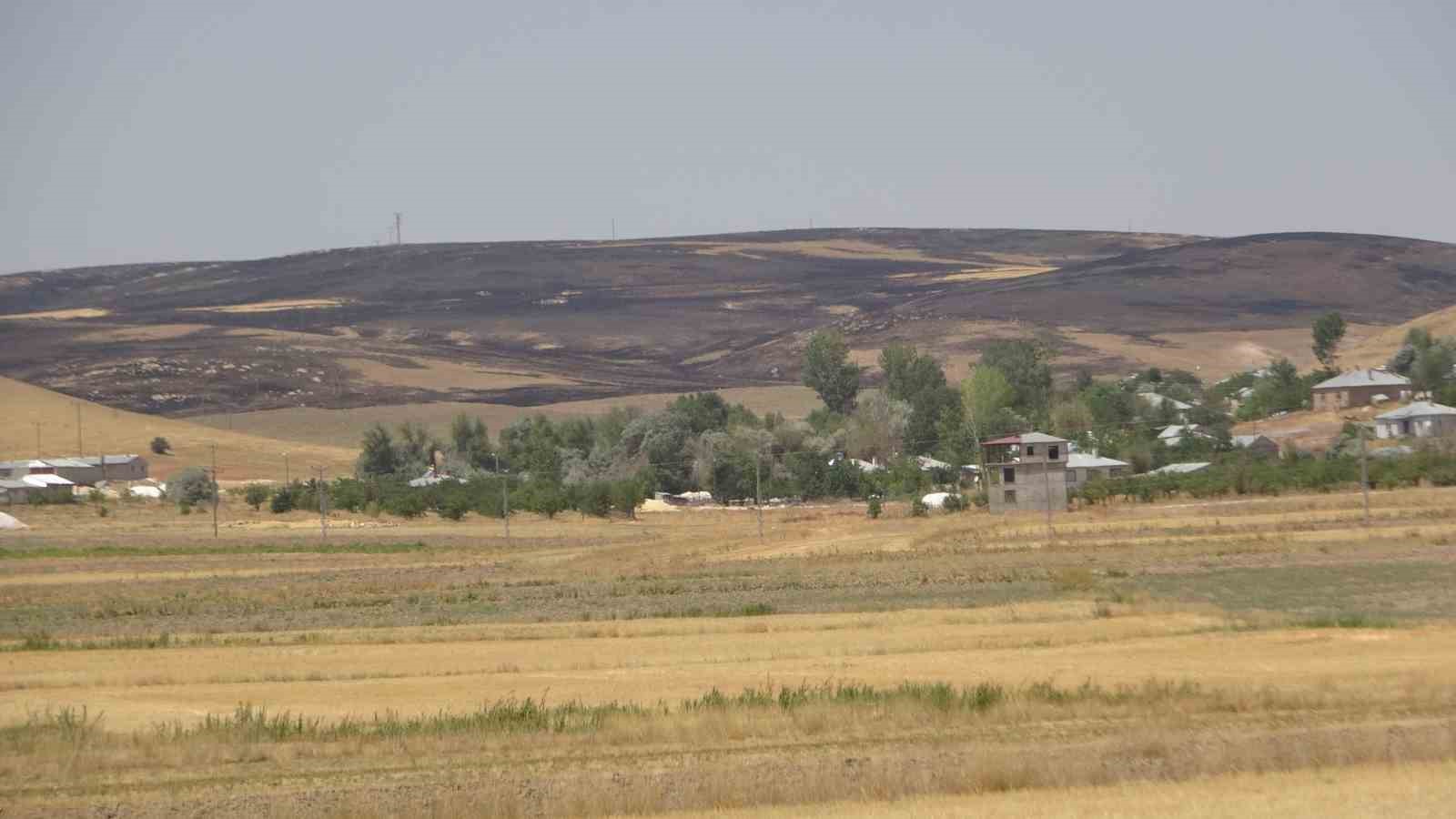 Van&rsquo;da kuru ot yangını: Y&uuml;zlerce d&ouml;n&uuml;m arazi k&uuml;l oldu
