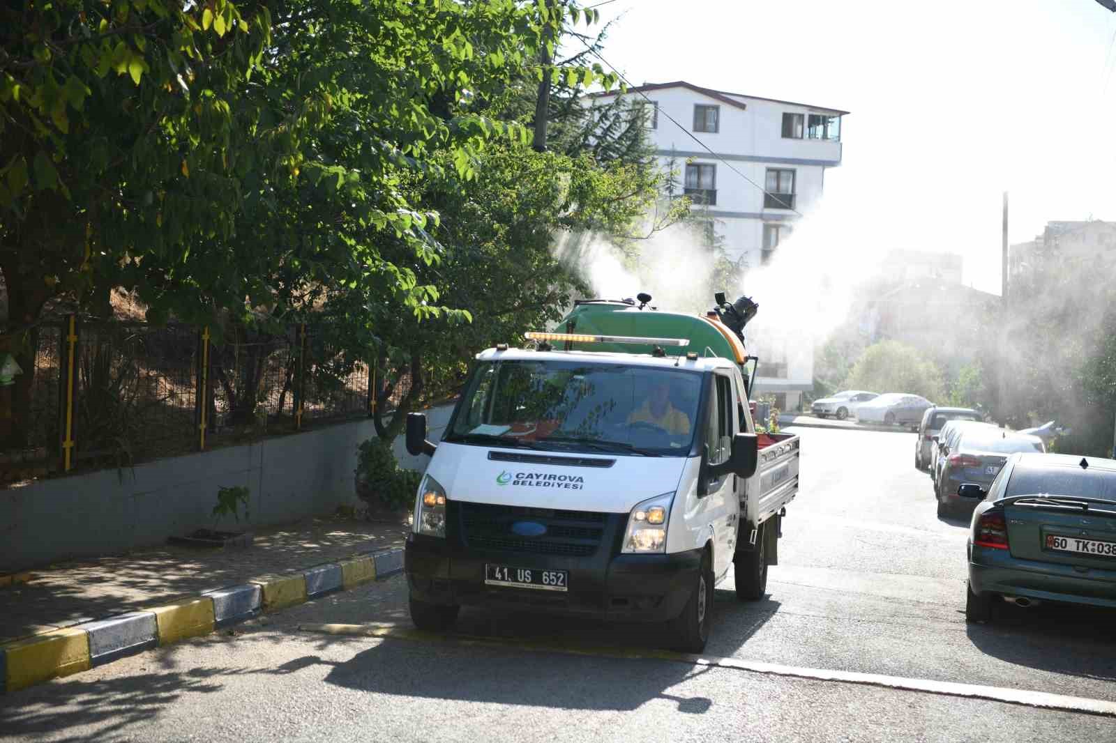 Bulaşıcı hastalıklara karşı ilaçlama yapılıyor