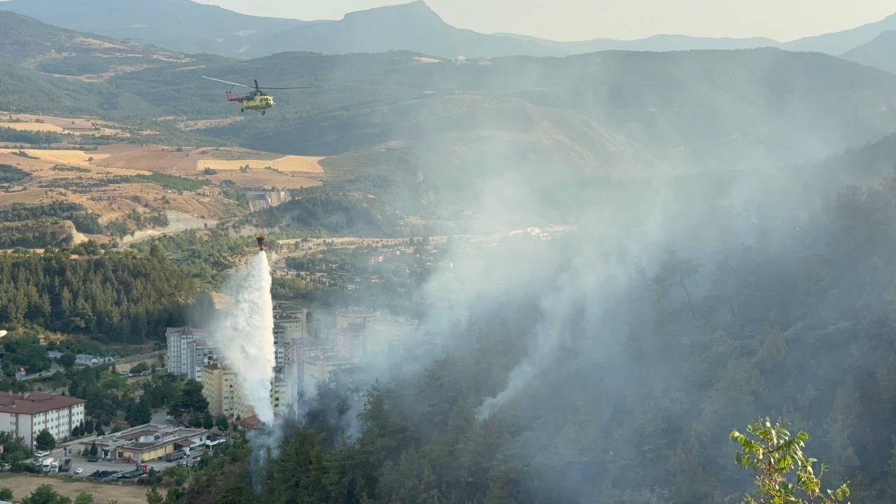 Orman yangınında zarar g&ouml;ren alanlar dronla g&ouml;r&uuml;nt&uuml;lendi
