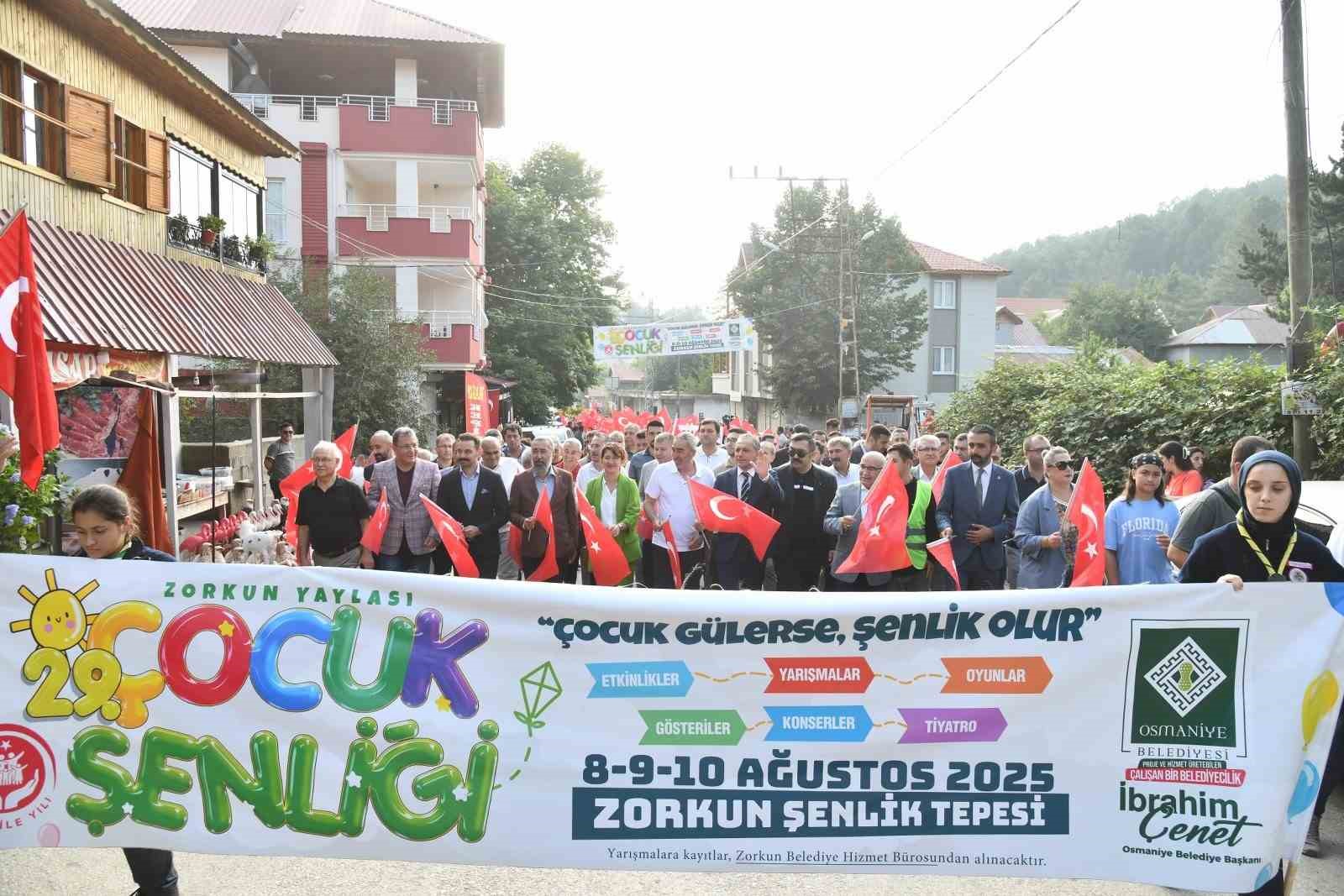 Zorkun Yaylası 29’uncu çocuk şenliği başladı