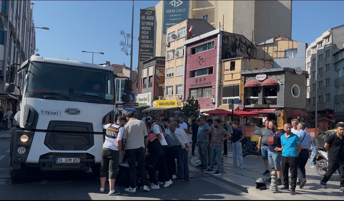 Ezilmekten kıl payı kurtuldu