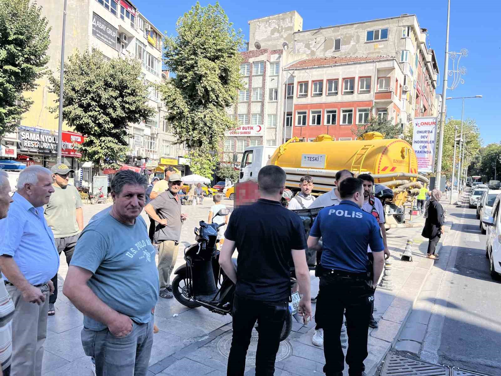 Ezilmekten kıl payı kurtuldu
