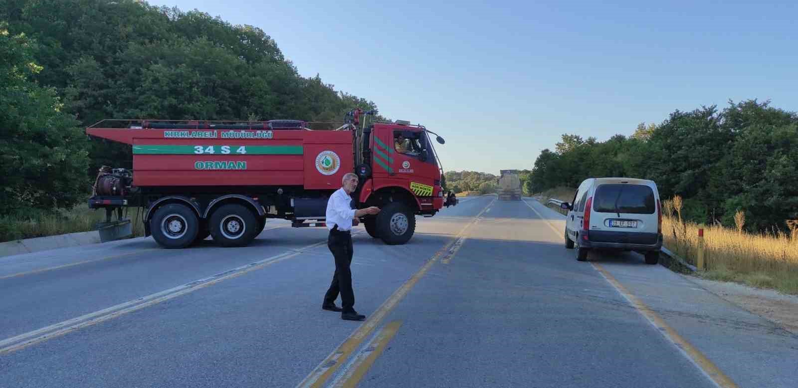 Kırklareli’de orman yangını kısa sürede söndürüldü
