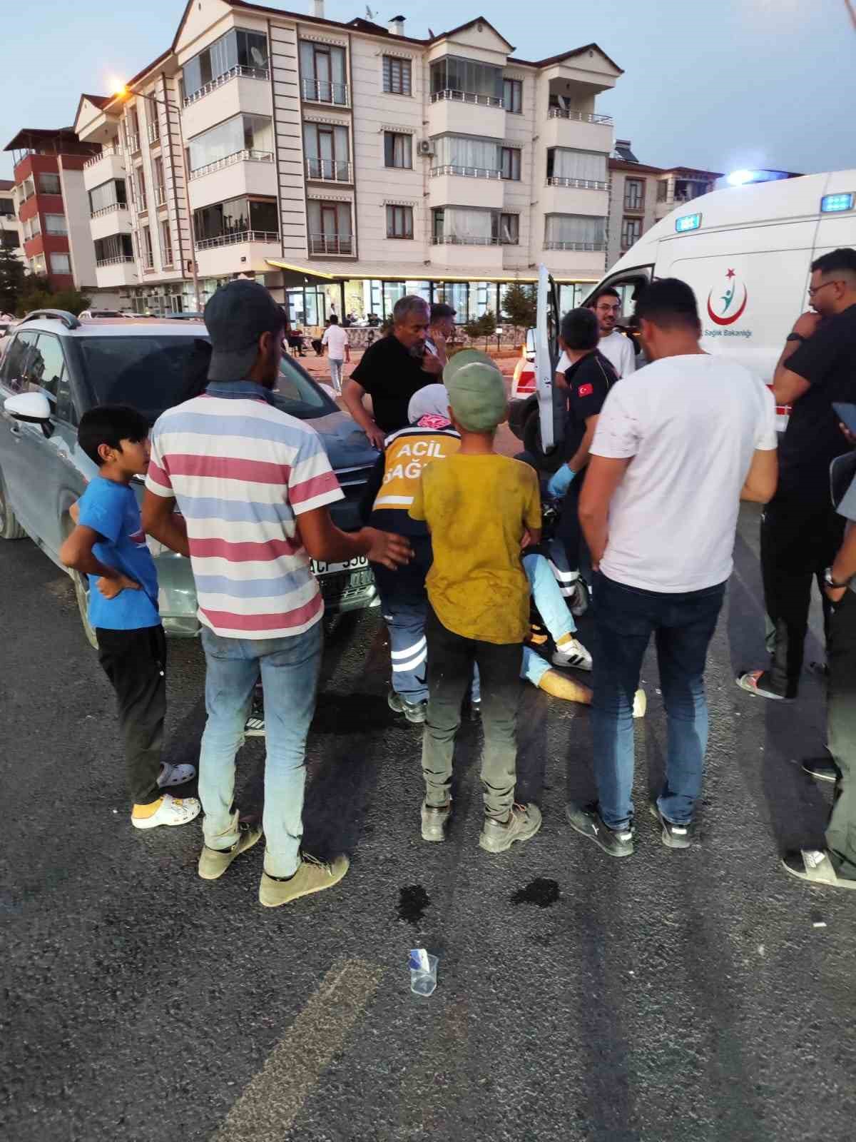 Elazda otomobil ile motosiklet arpt:1 yaral

