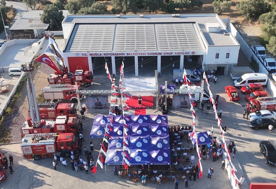 Bodrum’da yeni itfaiye hizmet binası törenle açıldı