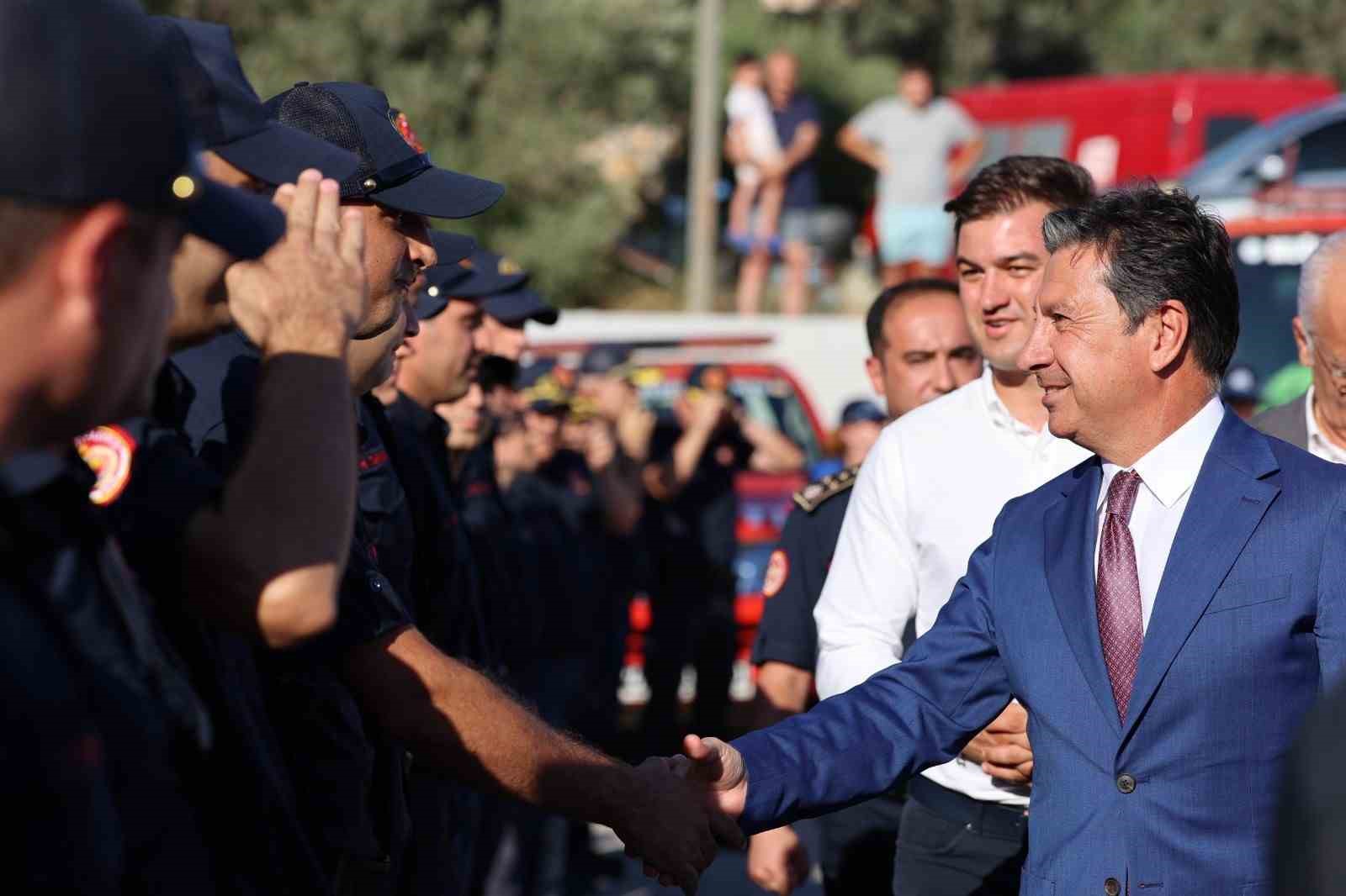 Bodrum&rsquo;da yeni itfaiye hizmet binası t&ouml;renle a&ccedil;ıldı
