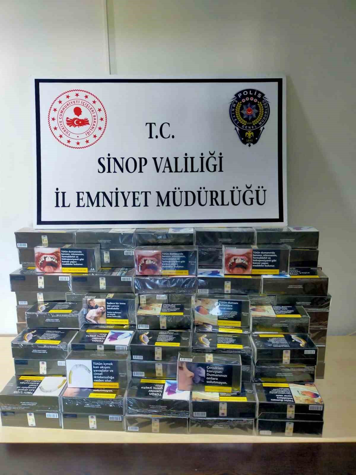 Sinop&rsquo;ta ka&ccedil;ak&ccedil;ılığa darbe: Binlerce makaron ve ka&ccedil;ak alkol ele ge&ccedil;irildi
