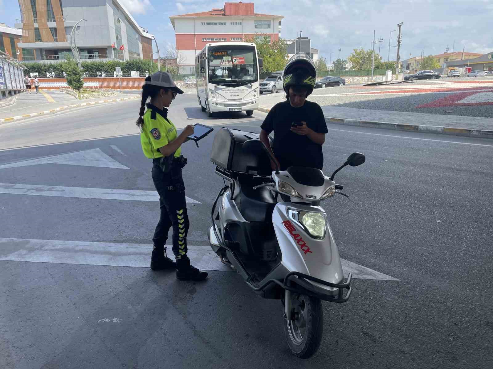 Tekirdağ&rsquo;da motosiklet denetimleri
