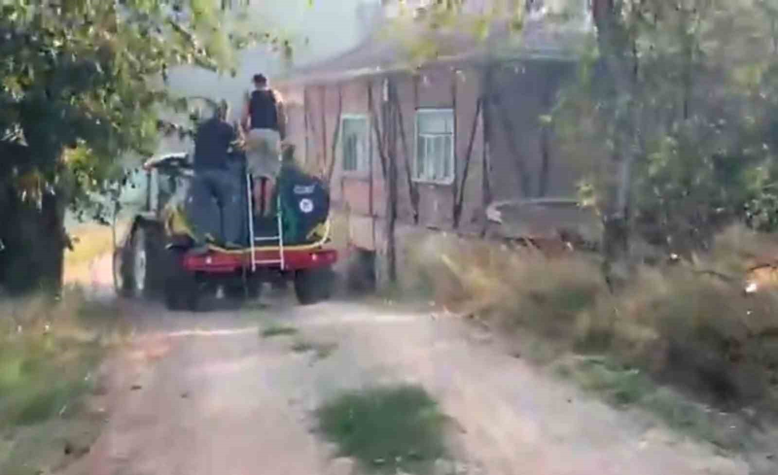 Orman yangınındaki acı tablo havadan g&ouml;r&uuml;nt&uuml;lendi
