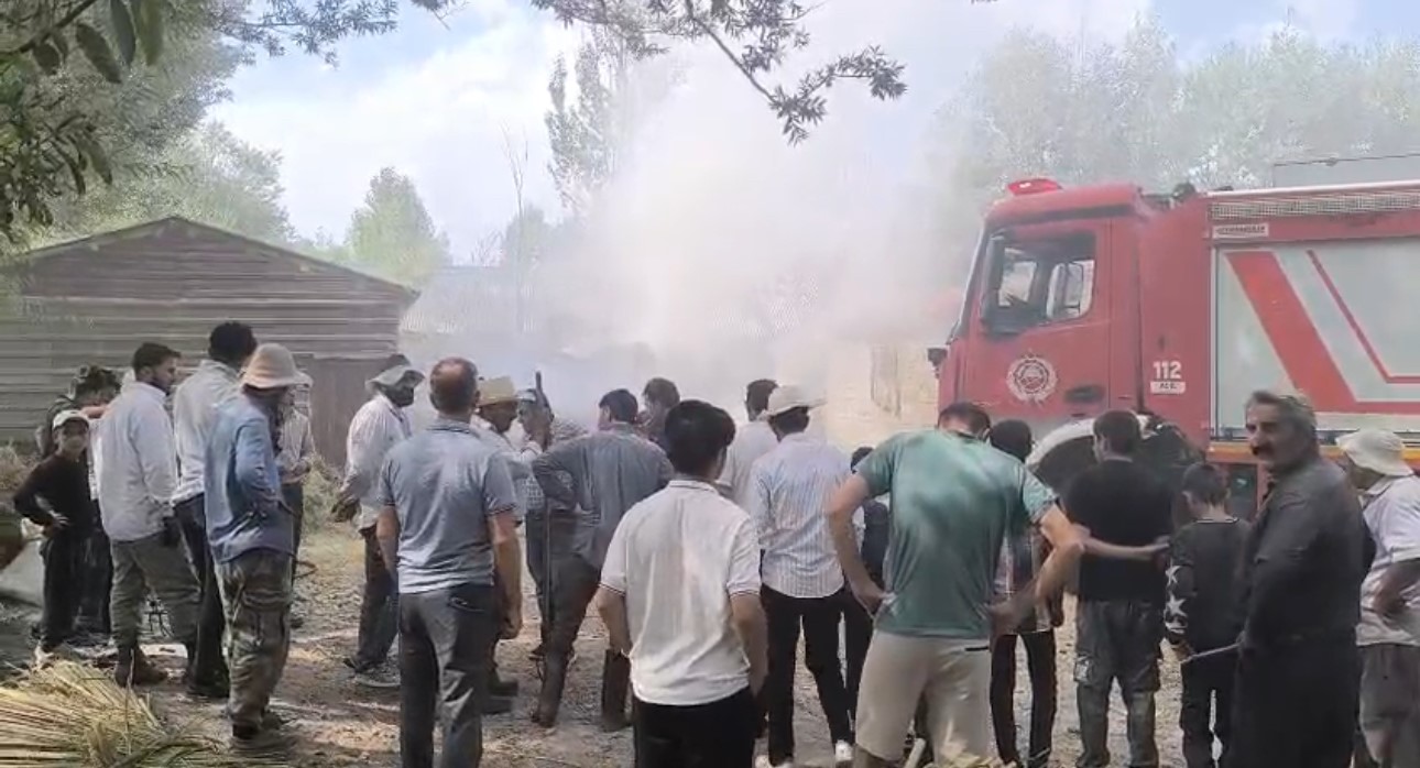 Yüksekova’da ot yangını: Bin bağ ot küle döndü