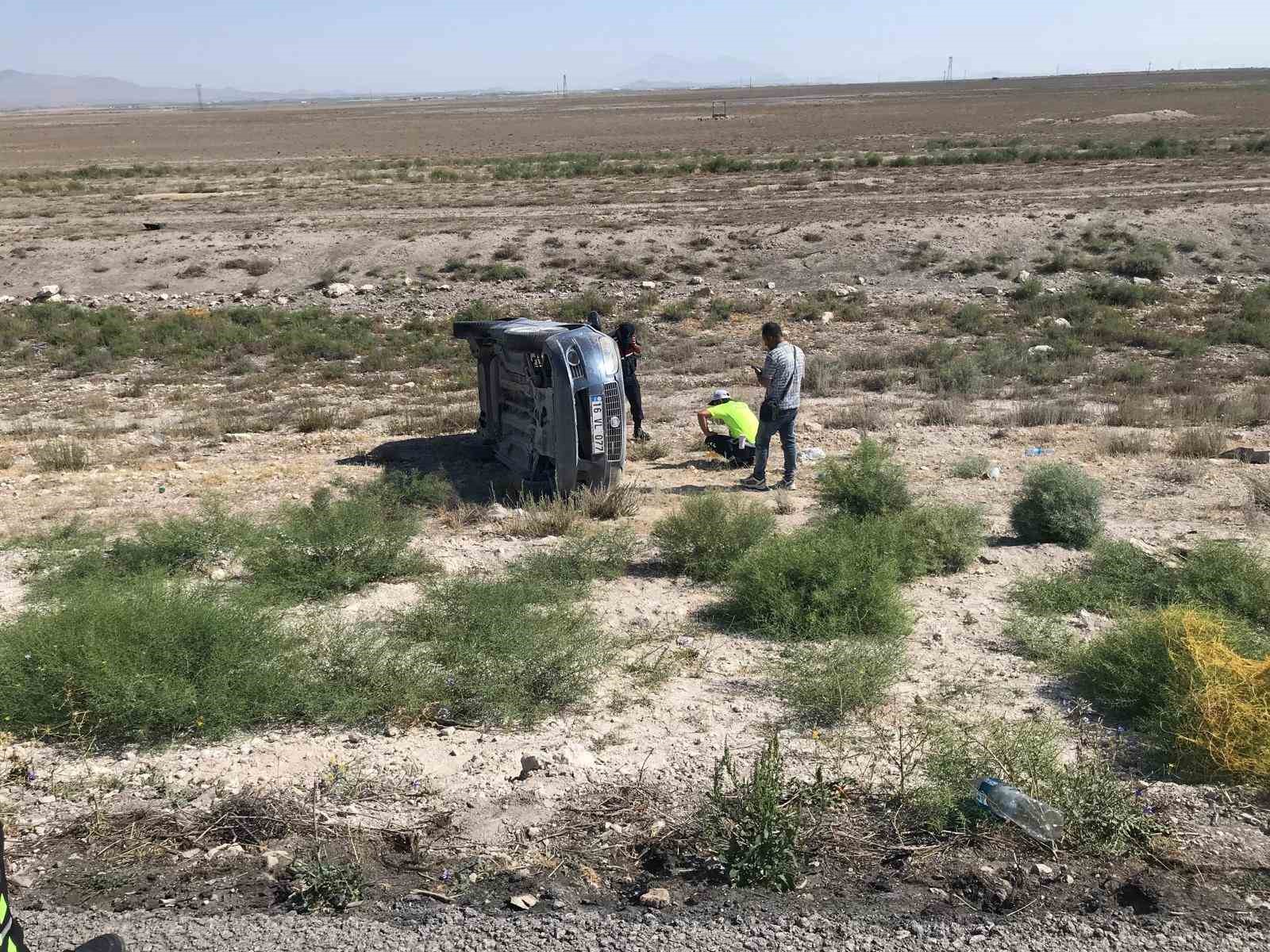 Kontrolden çıkan otomobil takla attı: 5 yaralı