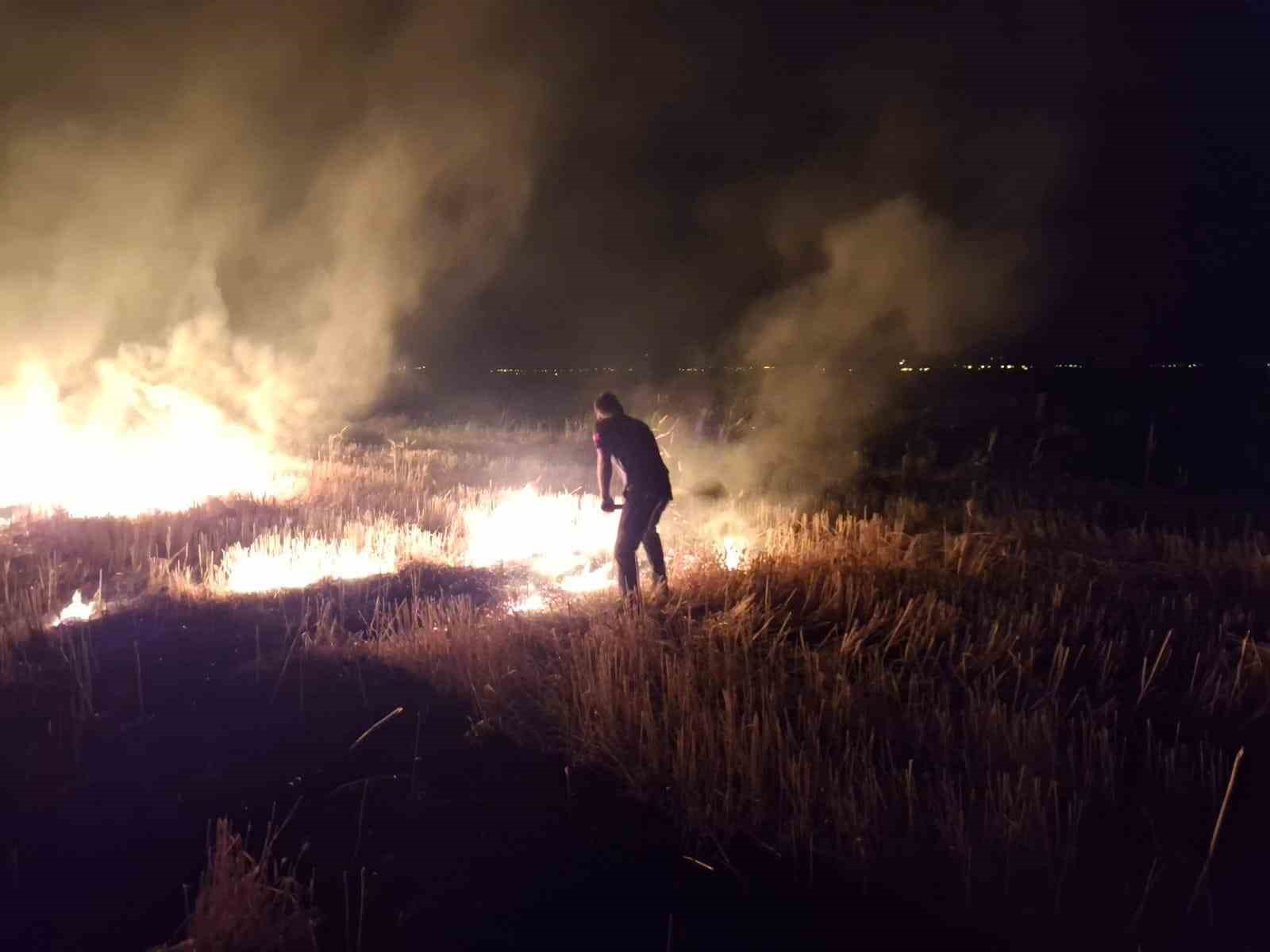 Muş’ta anız yangını korkuttu
