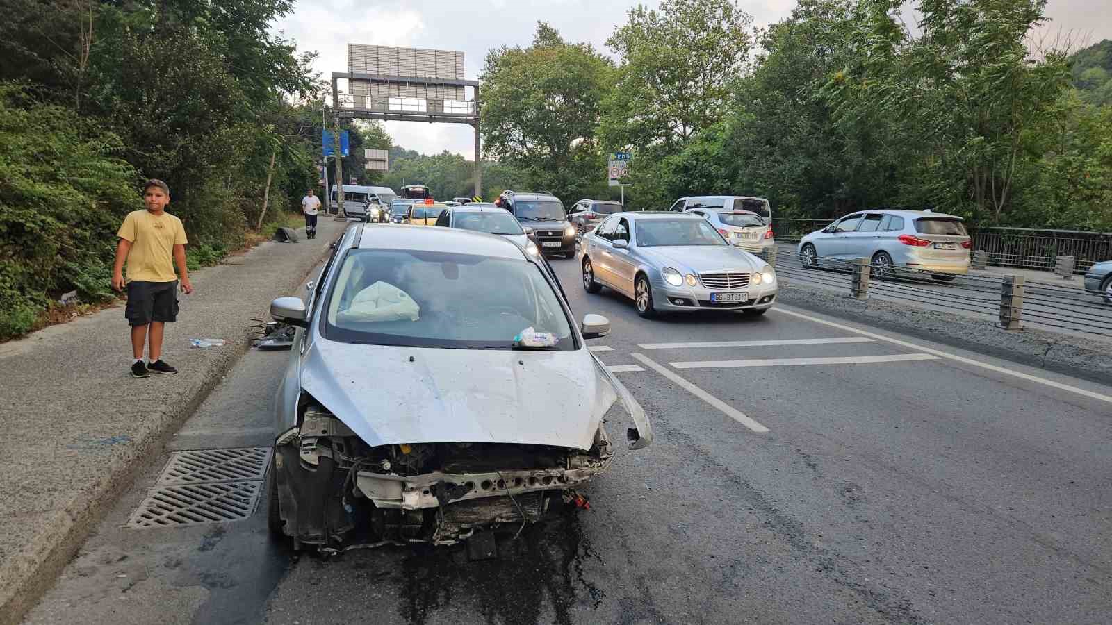 Sarıyer’de aşırı hız kaza getirdi: 1 yaralı