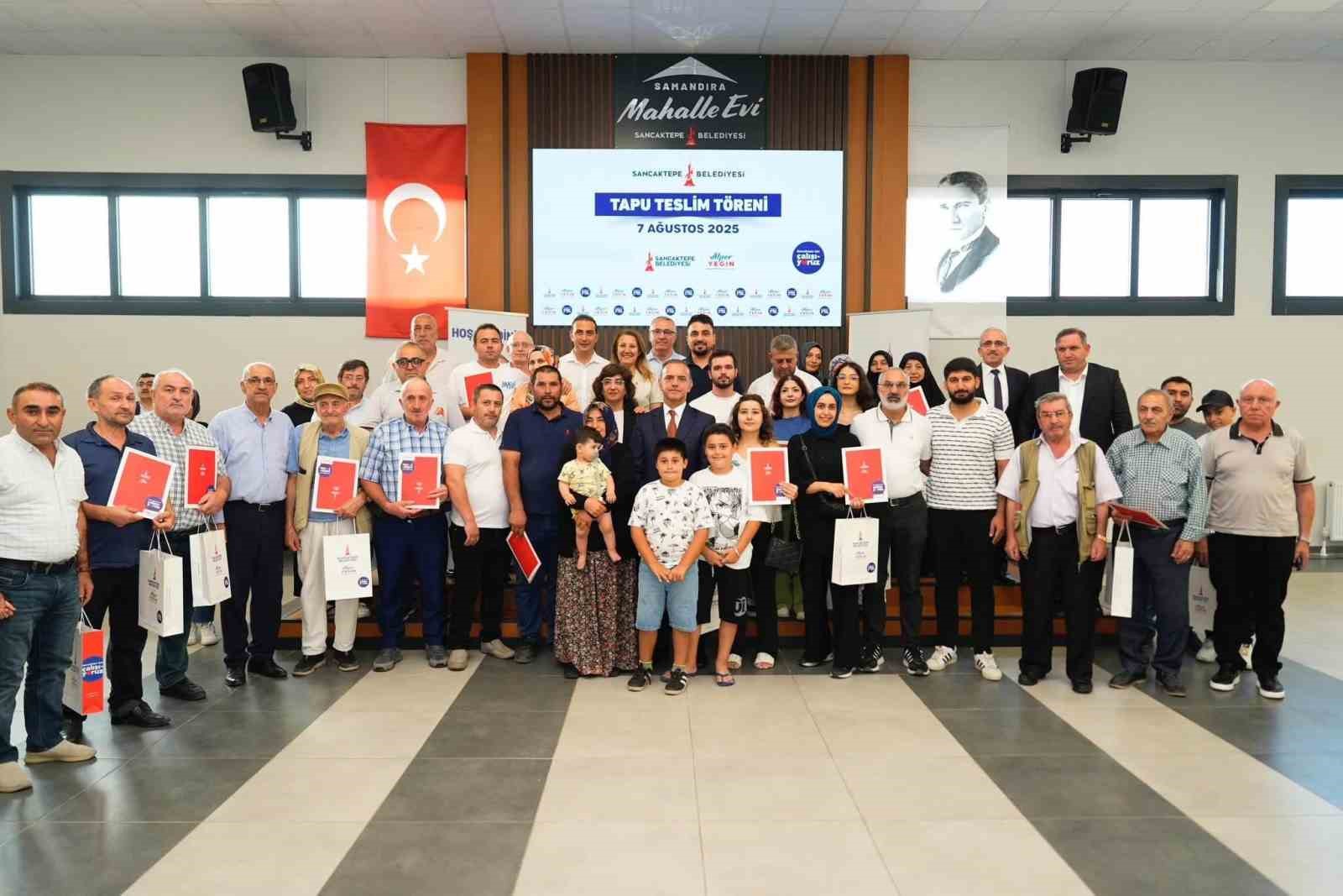 Sancaktepe&rsquo;de 63 hak sahibi tapularına kavuştu, 16 yeni hizmet aracı alındı
