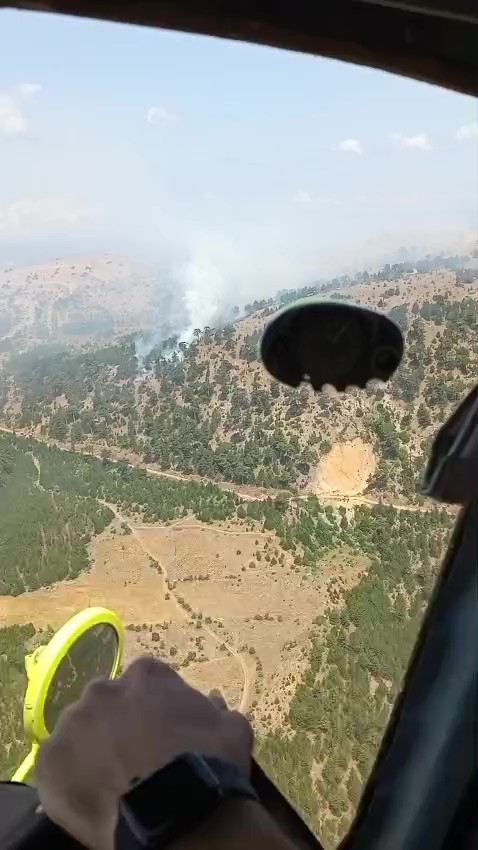 Bolu’da orman yangını: Havadan ve karadan müdahale sürüyor
