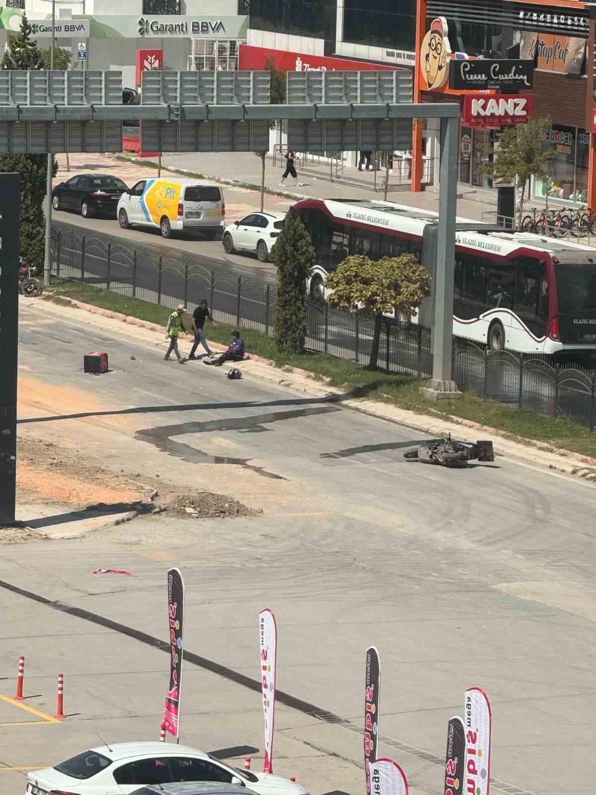 Elazığ’da motosiklet kazası: 1 yaralı