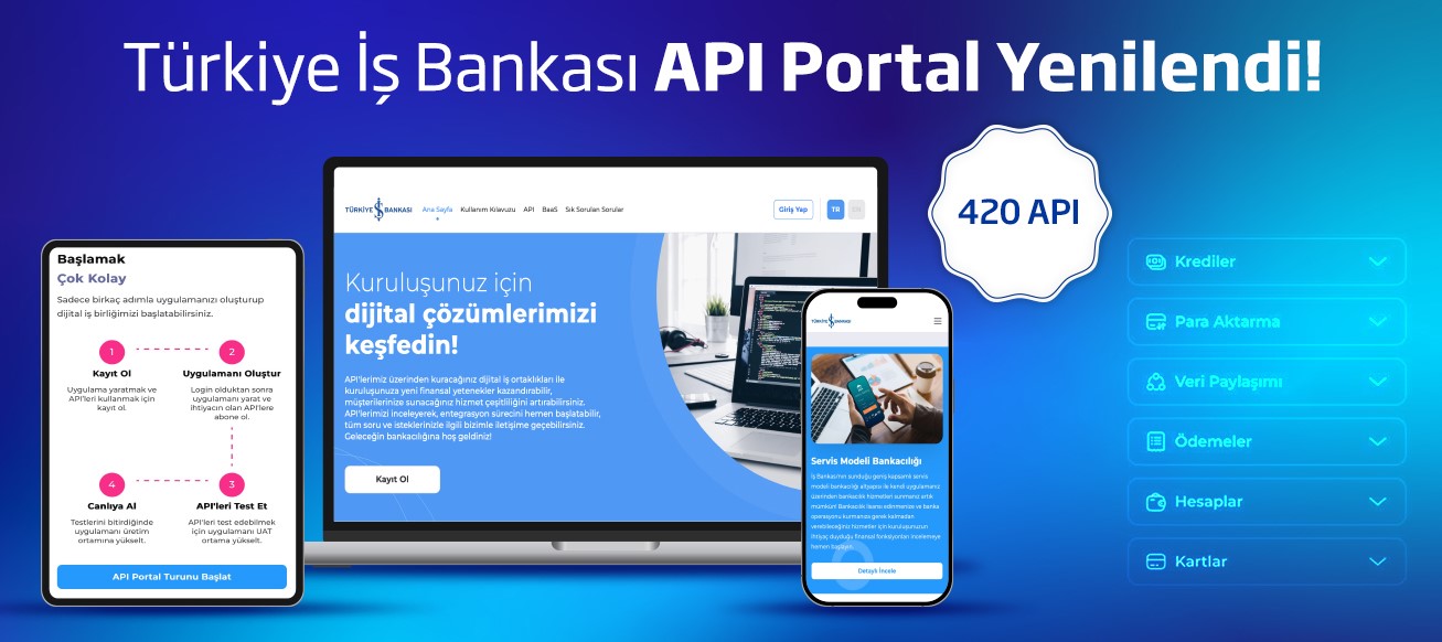 İş Bankası API Portal yenilendi
