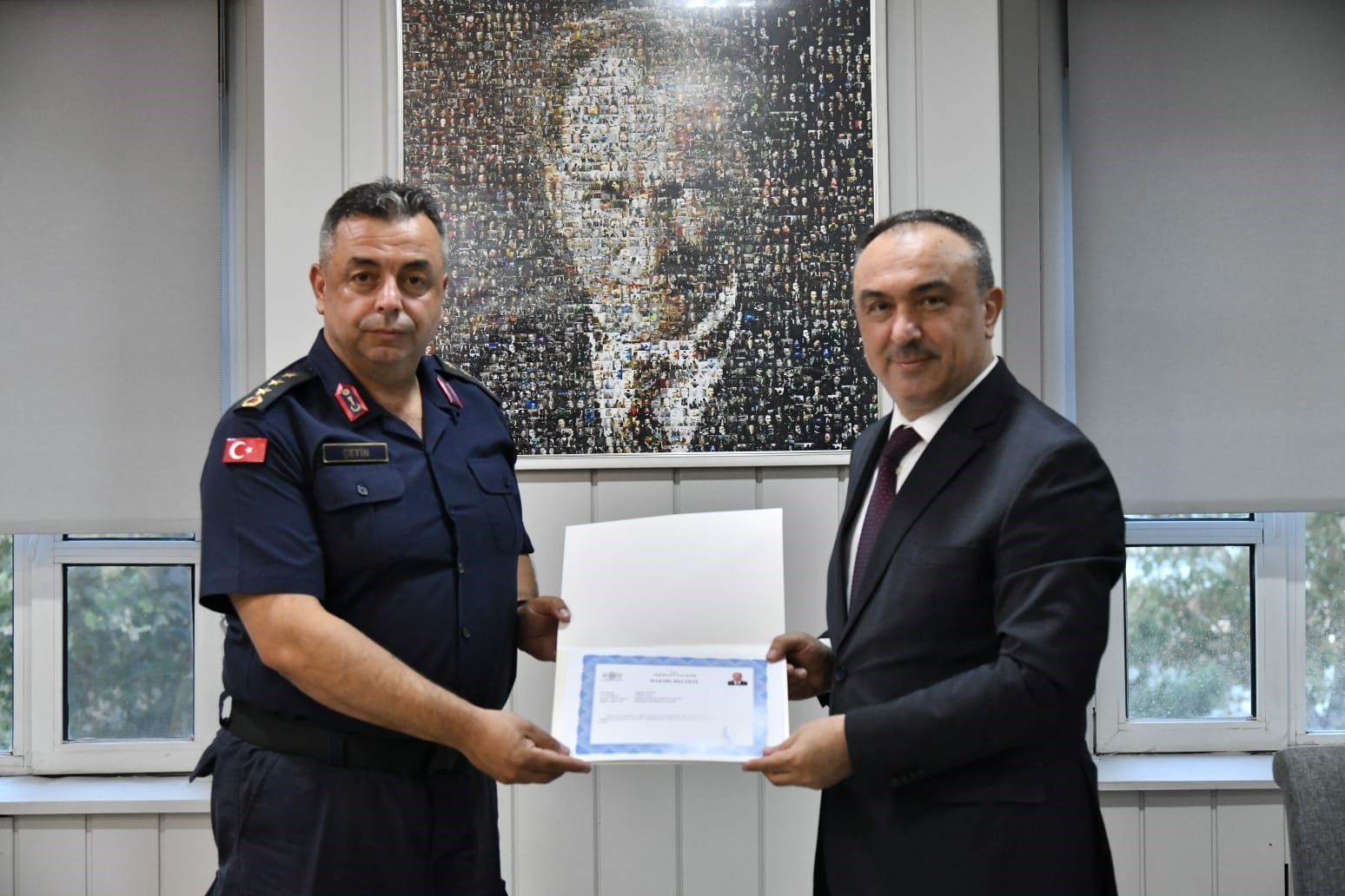 Tekirdağ İl Jandarma Komutanı &Ccedil;etin&rsquo;e veda programı d&uuml;zenlendi
