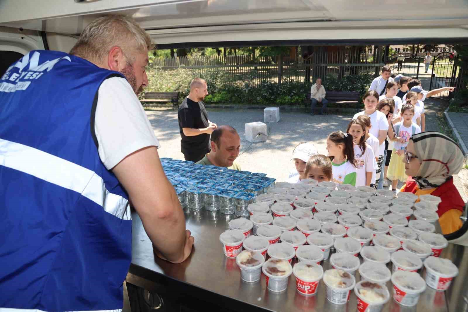 Canik&rsquo;te &ccedil;ocuklara serin s&uuml;rpriz
