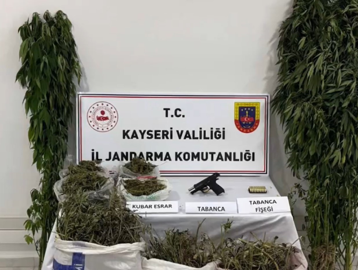Kayseri’de 3 kilo 800 gram uyuşturucu ele geçirildi