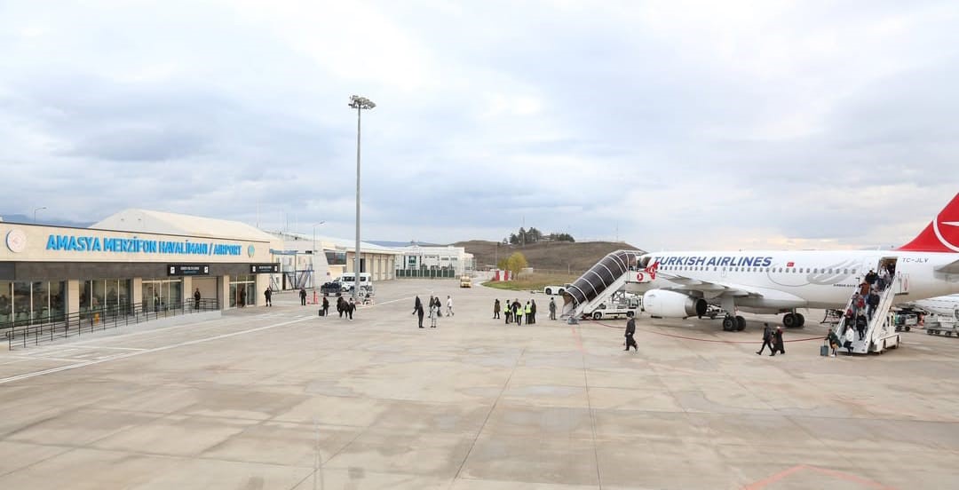 Amasya Merzifon Havalimanı Temmuz’da 12 bin 350 yolcuya hizmet verdi
