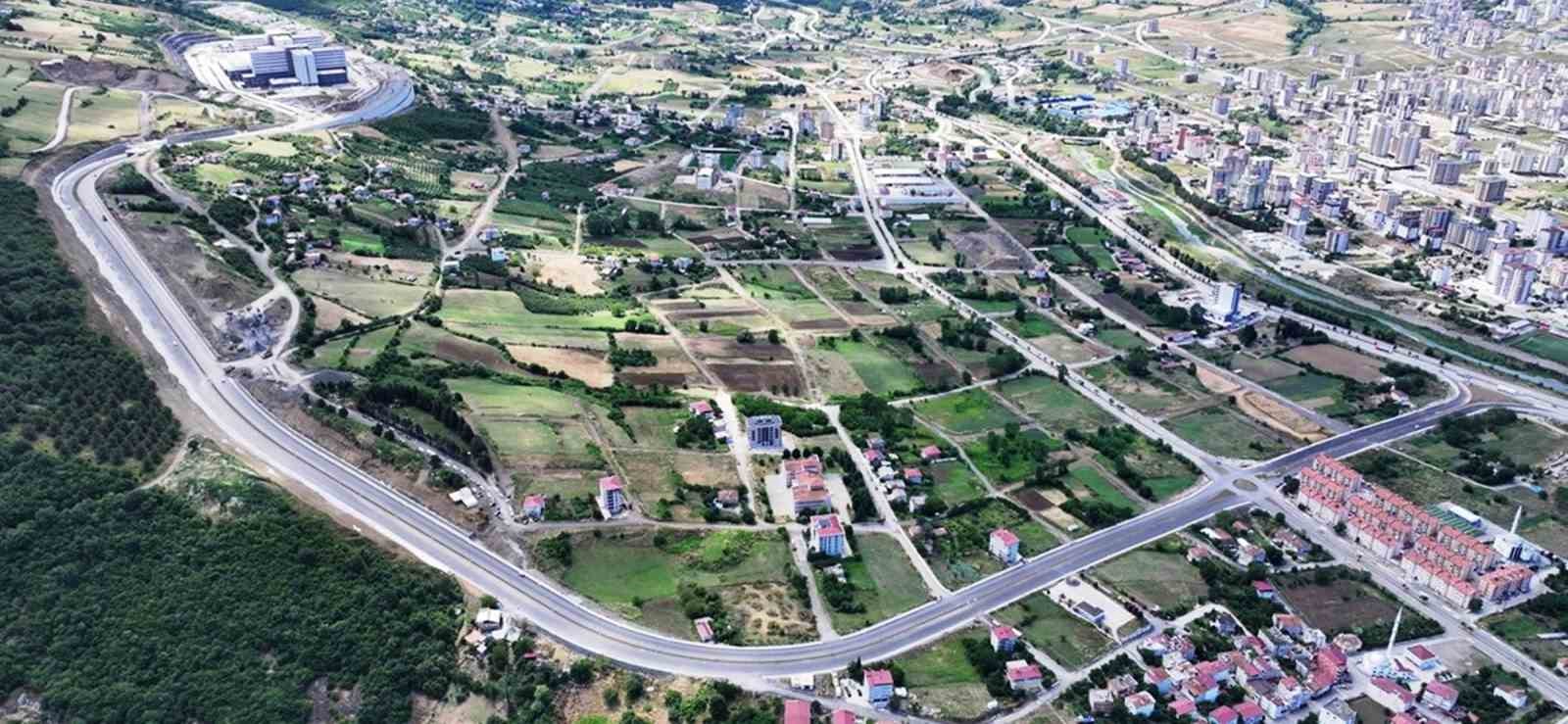 Samsun Şehir Hastanesi yolunda köprü ve kavşak çalışmaları sürüyor