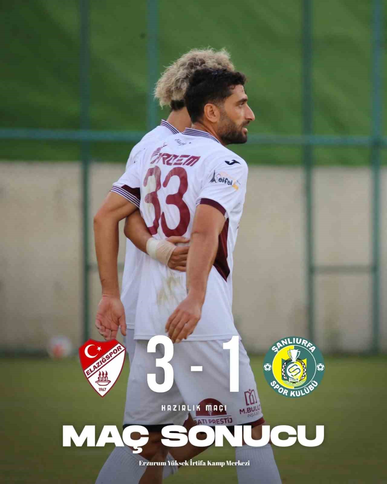 Hazırlık Maçı: Elazığspor: 3 - Şanlıurfaspor: 1
