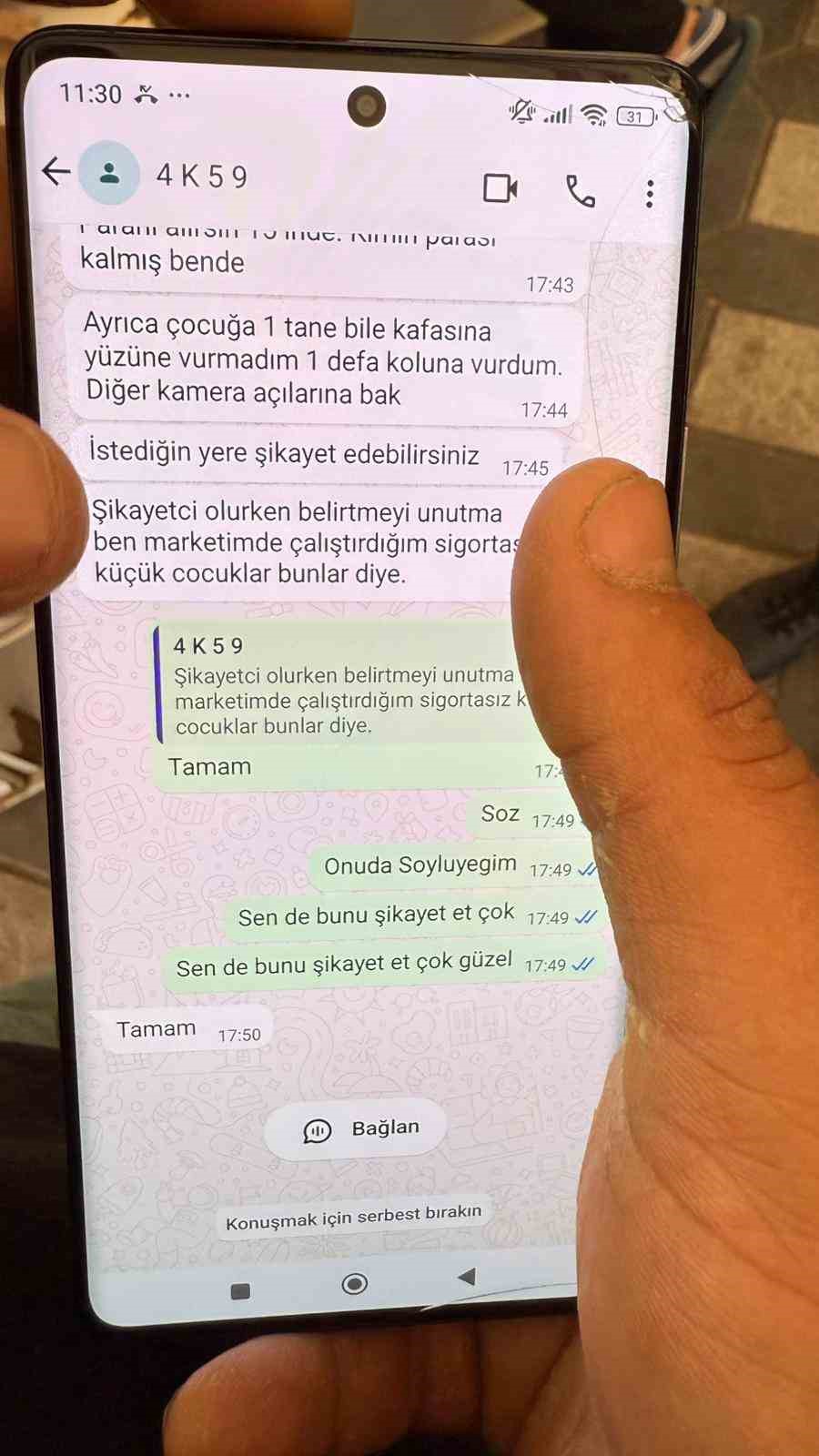 Marulu beğenmeyen m&uuml;şterinin darp ettiği &ccedil;ocuğun market sahibi dayısı konuştu
