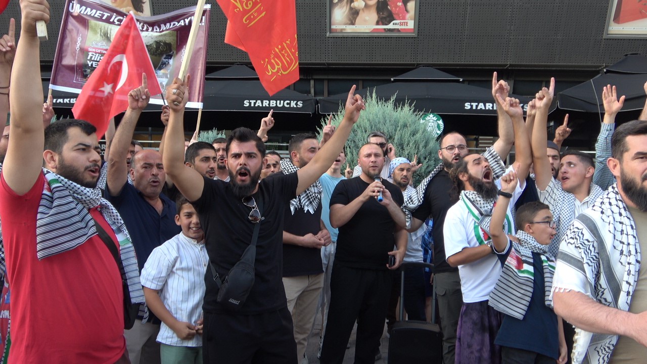 Konya&rsquo;da İsrail protestosu
