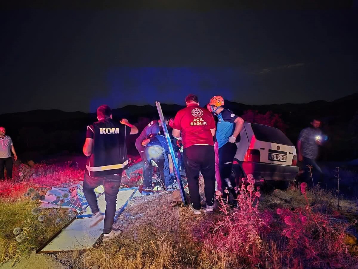 Bingöl’de otomobil ata çarptı: 2 yaralı