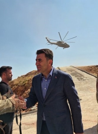 Vali Ayg&ouml;l, Aliboğazı&rsquo;nda askerlerle bir araya geldi
