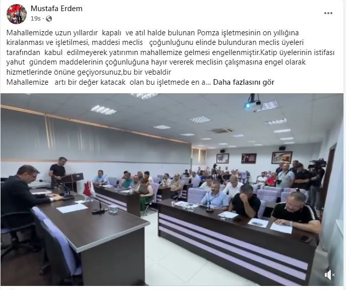 Kula belediye meclisinde ’pomza ocağı’ tartışması