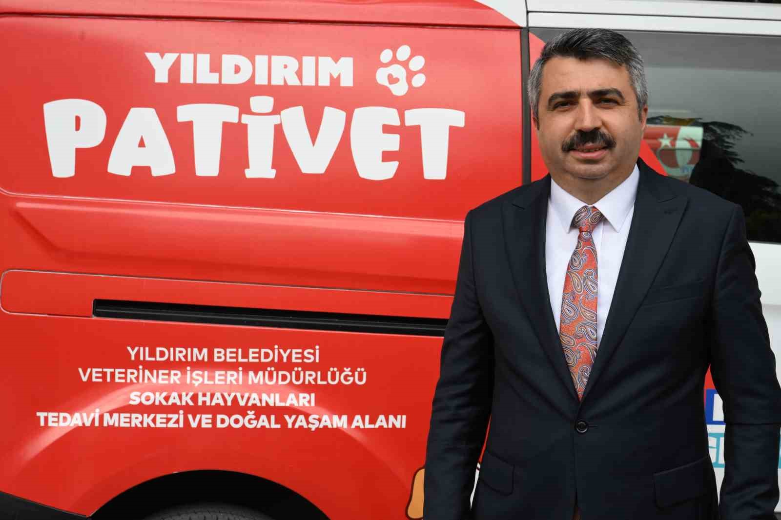 Yıldırım’da patili canlara mobil hizmet