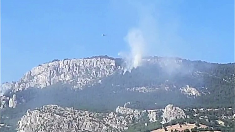 Sinop’taki orman yangınında soğutma çalışmaları devam ediyor