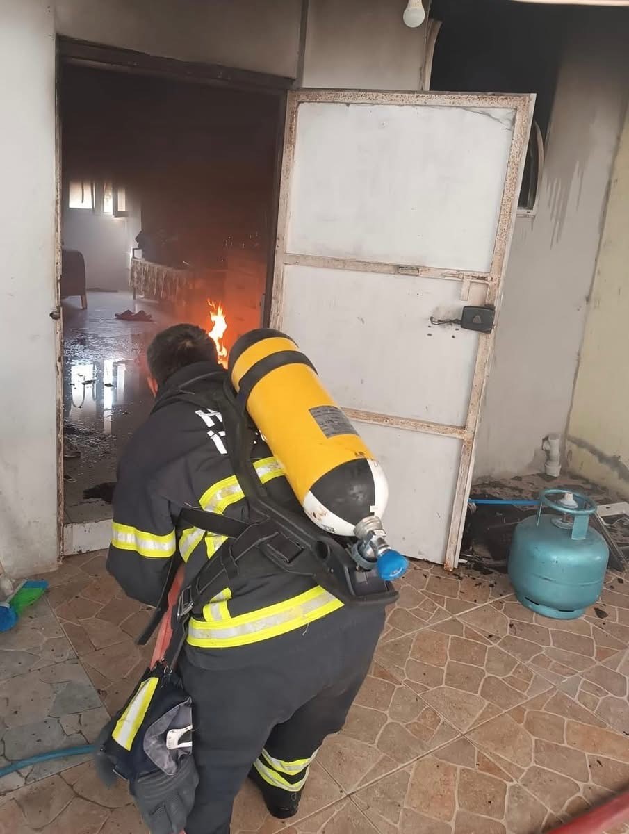 Samandağ&rsquo;da ev yangını
