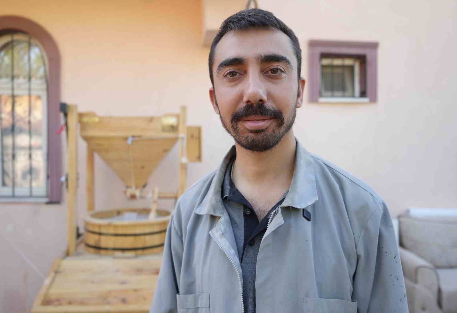 Y&uuml;zyıllık granit taş değirmen geleneği gen&ccedil; ustanın ellerinde hayat buluyor
