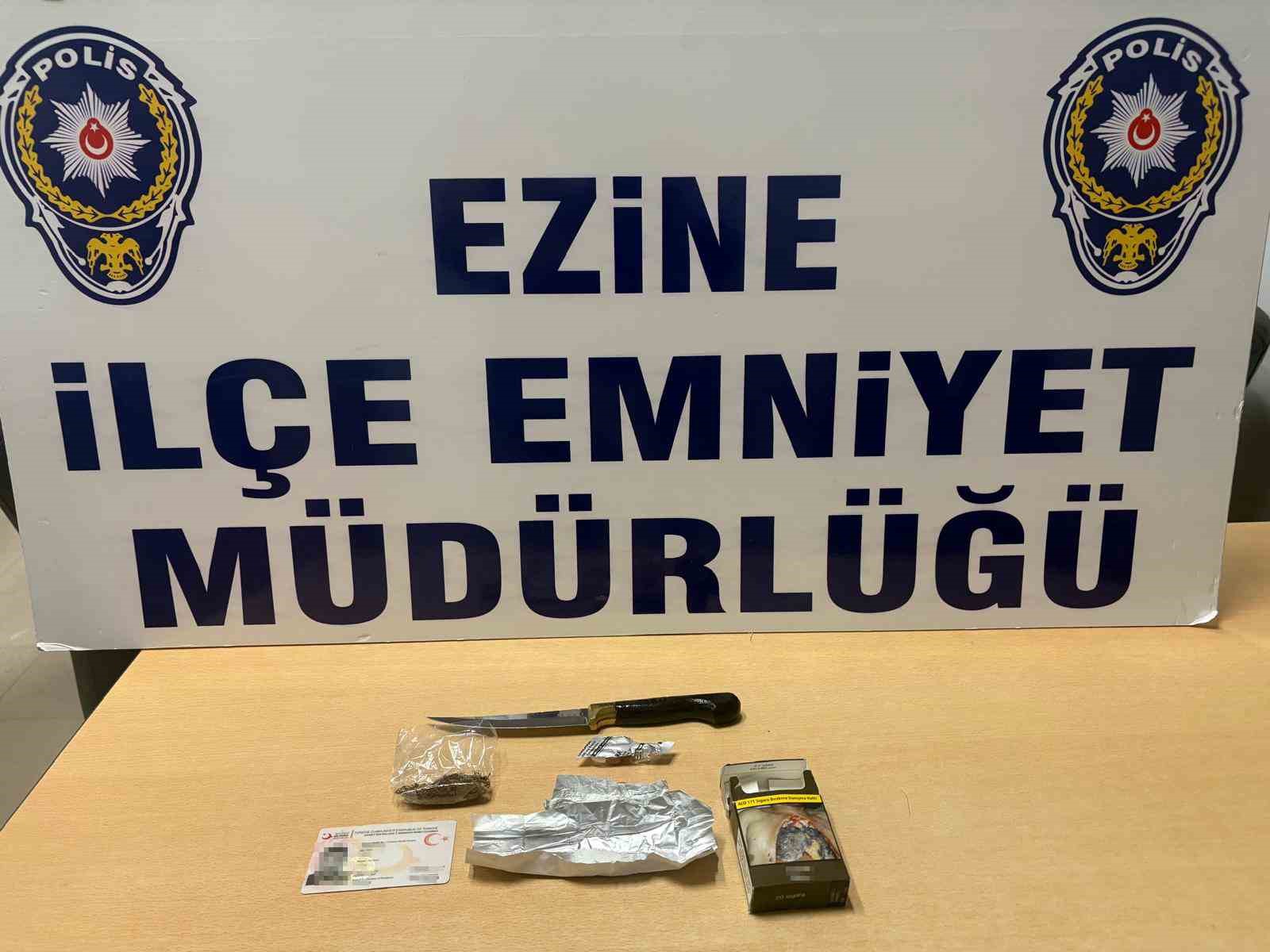 Çanakkale’de uyuşturucu operasyonu: 1 gözaltı