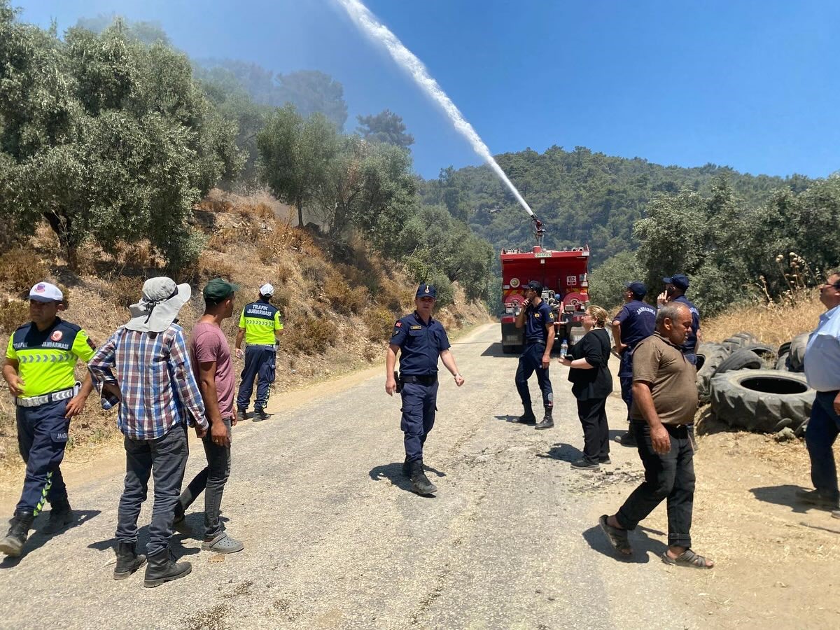 Germencik&rsquo;teki orman yangını kontrol altına alındı
