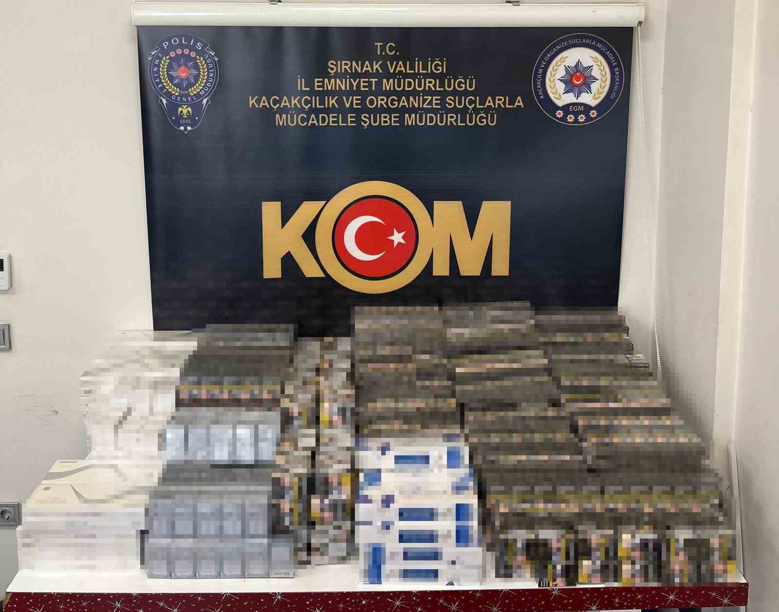 Şırnak’ta asayiş, kaçakçılık ve narkotik operasyonu